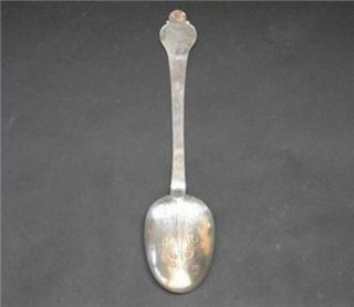 James II Provincial Sterling Silver Lace Back Reeded Rattail Trefid