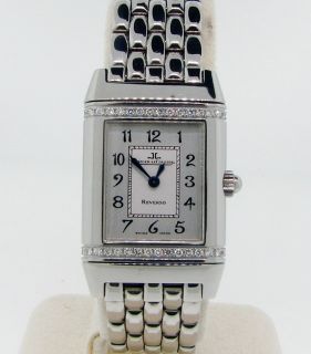 Jaeger LeCoultre Reverso Ladies Steel and Diamond Watch