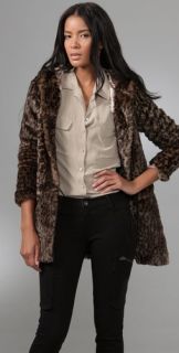 Free People About Town Faux Fur Coat