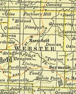 Webster County MO Marshfield Missouri History Genealogy