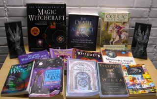 Lot of 10 Books Wicca, Spells, White Witchcraft, Wiccan Magic, Death