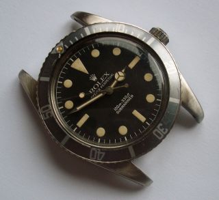 1962 RolexSubmariner No Crown Guard James Bond Ref 5508 Vintage Divers