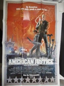 American Justice Jameson Parker Movie Display Promotional Material