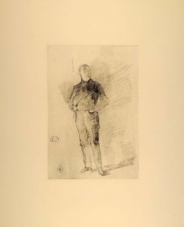 1914 James M Whistler Thomas Way Portrait Lithograph Original