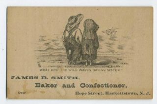 Hackettstown NJ James B Smith Baker & Confectioner Business Directory