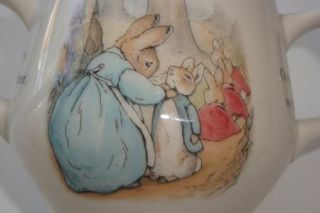 Wedgewood Beatrix Potter Design Peter Rabbit Double Handled Mug Cup