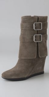 Juicy Couture Dale Suede Wedge Boots