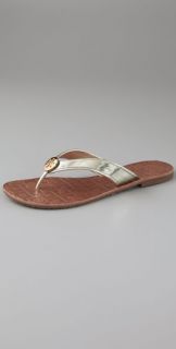 Tory Burch Thora Flat Thong Sandals on Flexible Sole