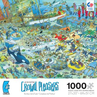 Jan van Haasteren Deep Sea Fun Ceaco Crowd Pleaser 1000 Piece Jigsaw