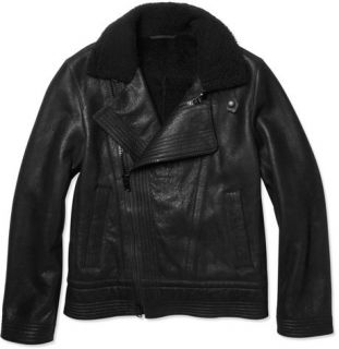 Givenchy Leather and Shearling Biker Jacket Jay Z
