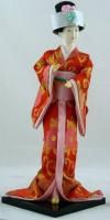 Collectible 16 Japanese Geisha Handmade Porcelain Doll
