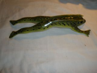 James Stangland Hand Carved Frog Ice Fishing Decoy