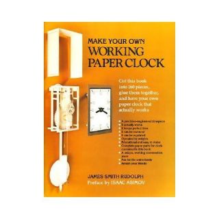 New Make Your Own Working Paper Clock Rudolph James