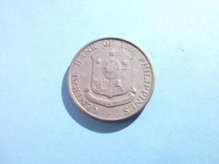 1962 Twenty Five 25 Centavos Philippines Coin