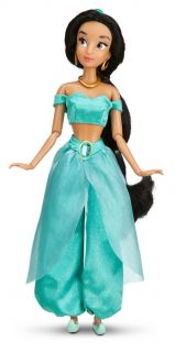 Disney Aladdin Princess Jasmine 12 inch Posable Doll Beautiful Teal