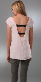 alice + olivia X Back Shirttail Top