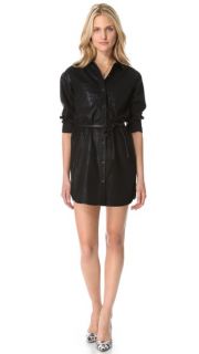 7 For All Mankind Coated Denim Shirtdress