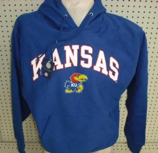 Blue Hooded Sweatshirt Kansas Jayhawks KU Hoodie s M
