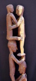 Asmat Post Ancestor Carving Asmat People Irian Jaya