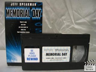 Memorial Day VHS Jeff Speakman Bruce Weitz