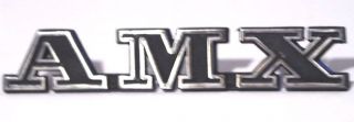 AMC Spirit AMX Emblem reproduced Chromed and Painted Ready to Mount