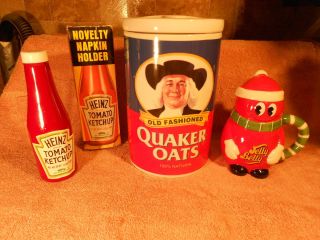 Quaker Oats Cookie Jar Heinz Ketchup Jelly Belly
