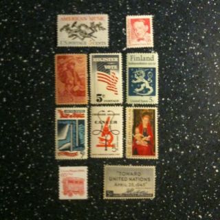 Lot 5 Cent Stamps Cancer Register to Vote Music Finland