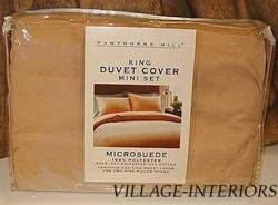 click to view image album hawthorne hill mesa suede camel 3pc queen