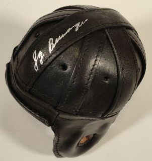 RARE Jay Berwanger Autographed Mini Football Leather Helmet w COA