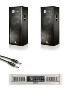 JBL JRX125 Dual 15 DJ/Club 2000W Speakers w/ QSC GX5 Power Amplifier