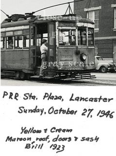 Trolley Railroad Station Plaza 1946 Photo Lancaster PA