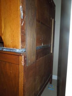 Antique Oak Sellers Hoosier Cabinet Very Good Condition