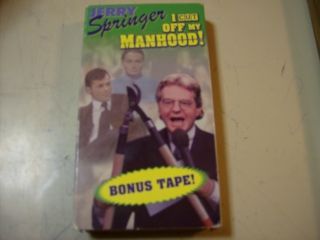 Jerry Springer I Cut Off My Manhood VHS Bonus Tape RARE 636797650335