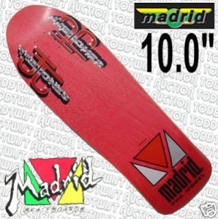 Madrid Jeff Jones 10 0 80s Skateboard Deck Pnk