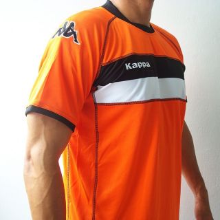 Kappa Mens Football Soccer Jersey Shirt Orange M L XL