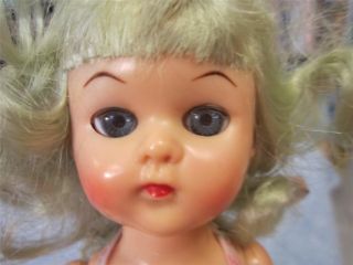 Ginny 1950s 8 Virga Tiny Twinkle Dolls Green and Pink Hair Tutu