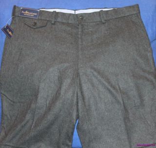  Polo Ralph Lauren Wool Blend Gray Flannel Preston Pants 38 x 32