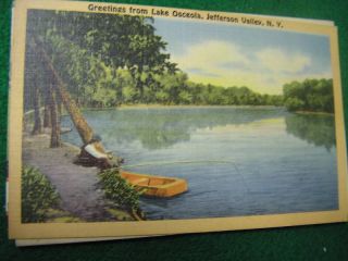 Vintage Postcard Lake Osceola Jefferson Valley NY