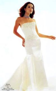 Jessica McClintock Ivory Corset Mermaid Wedding Gown Size 6