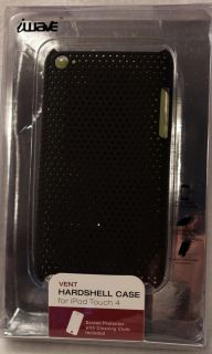 iWAVE iPod touch 4th Gen BLACK perforated hardshell vent case cover