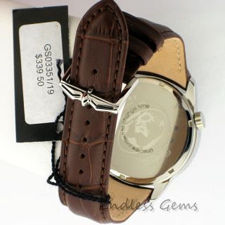 Rotary Mens SS Swiss Chrono Leather Quartz Watch Date Analog GS03351