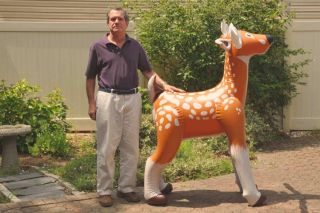 Inflatable Reindeer 5 Foot Tall Blowup Deer Toy Animal Christmas