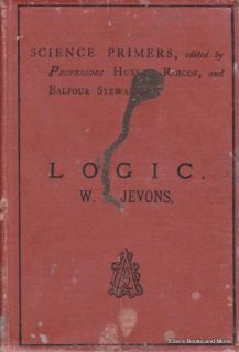 Logic Science Primers Series Jevons 1883