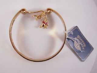 Disney Couture Brass Bangle Bracelet with Winnie The Pooh and Bee