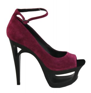 Jessica Simpson Beckery Cranberry Platform Pumps Shoes 8 5 New