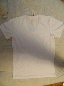 New Diesel Jesse T Shirt V Neck White Short Sleeve