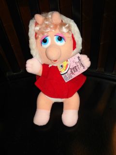 1988 Jim Hensons Baby Miss Piggy Mcdonalds Stuffed Animal with Orginal
