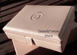New Authentic Pandora Pink Leather Jewelry Box Case Organizer