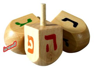 Chanukah Wooden Dreidel Jewish Hanukkah Gift Hanukkah