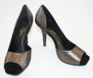 Womens Shoes Jessica Simpson Josette Platform Peeptoe Pumps Platinum